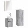Vonios baldų rinkinys 4 pcs Pilka Sonoma