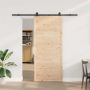 Slankios durys Natūrali 80 x 208 cm Pušies medienos masyvas