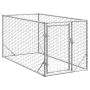 Lauko šunų voljeras su durelėmis, 2x1x1 m, cinkuotas plienas