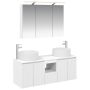 Vonios spintos komplektas 4 pcs Balta 100 x 14,5 x 70 cm