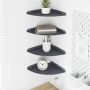 Plūduriuojanti lentyna 4 pcs Antracitas 24 x 24 x 2,3 cm