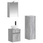 Vonios baldų rinkinys 4 pcs Pilka Sonoma