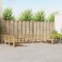 Lauko sofos komplektas 9 pcs Balta 404 x 247,5 x 73 cm