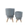 Vazonas Domoletti LT14766T-1S, Ø 24 cm, pilkas