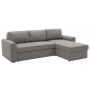Kampinė sofa - lova Domoletti Scandic, pilka, 226x162x85 cm