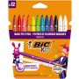 Flomasteriai Bic Magic, vienpusiai, 12 vnt.