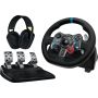 VAIRAS ŽAIDIMŲ LOGITECH G29+AUSINĖS G435 JUODOS