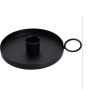 Žvakidė A04610640, metalas, Ø 10 cm, 3 cm, juoda