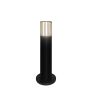 Lauko šviestuvo stulpas Gofre, 7W, GU10, IP44, juodas, 50 cm