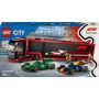 LEGO® City F1® Truck with RB20 & AMR24 F1® Cars, 1086 vnt.