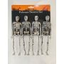 Helovino dekoracija Skeletai 348901310, 17 cm x 5 cm 5vnt.