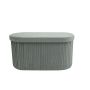 Pufas su grioveliais hs522-9 78x38x38 cm pilkas
