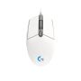 Laidinė žaidimų pelė Logitech G102 Lightsync, balta