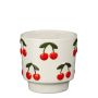 Gėlių vazonas Mica CHERRY 1195378, keramika, baltas