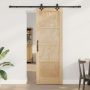 Slankios durys Natūrali ir juoda 73,5 x 211 cm