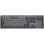 Klaviatūra Logitech MX Mechanical EN, juoda/pilka, belaidė