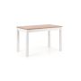 Virtuvinis stalas, rudas/baltas, 120 cm x 68 cm x 76 cm