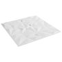 Sienų plokštės 48 pcs Baltas 50 x 50 cm XPS Putplastis