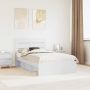 Lovos rėmas Balta 120 x 190 cm Kietos pušies mediena