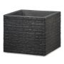 Vazonas Scheurich Stony Black, plastikinis, Ø 38 cm