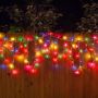 Lempučių girlianda Icicle, 18 m, įvairių spalvų, 714 LED