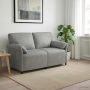 Dvitaškė sofa Šviesiai pilka 158 x 83 x 95 cm Aksomas