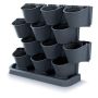 Vazonas Prosperplast Cascade Garden,, Ø 19 cm, antracito