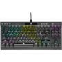 Klaviatūra Corsair K70 RGB TKL Cherry MX Red EN, juoda