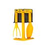 Įrankių rinkinys Forte Tools, plastikas, oranžinė