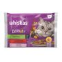Šlapias kačių maistas Whiskas, žuvis/mėsa, 4x85g
