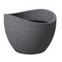 Vazonas Scheurich Granit, plastikinis, Ø 60cm, tamsiai pilka