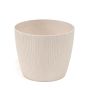 Plastikinis vazonas LAMELA 873-05, baltas, Ø30 cm