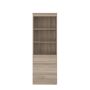 Knygų lentyna Domoletti LSQR711-D30F, ruda, 42x60.4x176cm