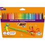 Flomasteriai Bic Kids Couleur, vienpusiai, 24 vnt.