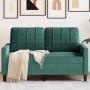 Dvivietė sofa, tamsiai žalios spalvos, 120cm, aksomas