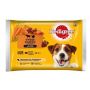 Šlapias šunų maistas Pedigree,ėriena/jaut/kalakut, 4x100g