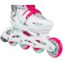 Riedučiai Nijdam Sk8 Star, balta sp./rožinė sp., 33-36