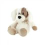 Pliušinis žaislas Warmies - Puppy, rudas/baltas, 17 cm