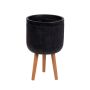 Vazonas Domoletti LT14486T-3S, Ø 44 cm, juodas