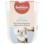 Žvakė, aromatinė Bolsius Crisp Cotton, 25 h, Balta