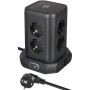  Buitinis ilgintuvas-stovas BRENNENSTUHL, 8 vietų, 3USB, 2 m