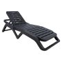 Gultas Progarden SCIROCCO, antracito, 187 x 71 x 44.5 cm