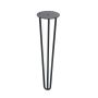 KOJA STALO 400 MM JUODA SMEIGTUKO FORMA