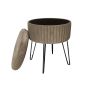 Pufas Domoletti HS522-5, rudas, 36 cm x 36 cm x 45 cm