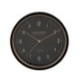 Laikrodis Atmosphera Sven, aukso/juoda, plastikas, D29 cm