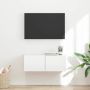 TV sieninė spintelė Balta 60 x 31 x 29.5 cm Apdirbta mediena