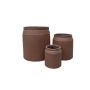 Gėlių vazonas Domoletti LT14921-3S, keramika/molis, raudonas