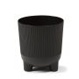 Vazonas Lamela Aria 225-04, plastikinis, Ø 14 cm, juodas