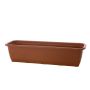 Vazonas Lamela 500-31, plastikinis, Ø 50 x 18 cm, rudas