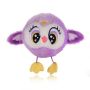 Pliušinis žaislas Bouncibles Owl Luna, violetinis, 8 cm
